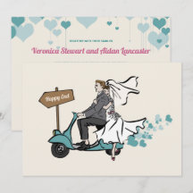 Inbjudan 1950 Vintage bröllop