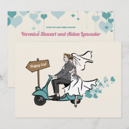 Inbjudan 1950 Vintage bröllop