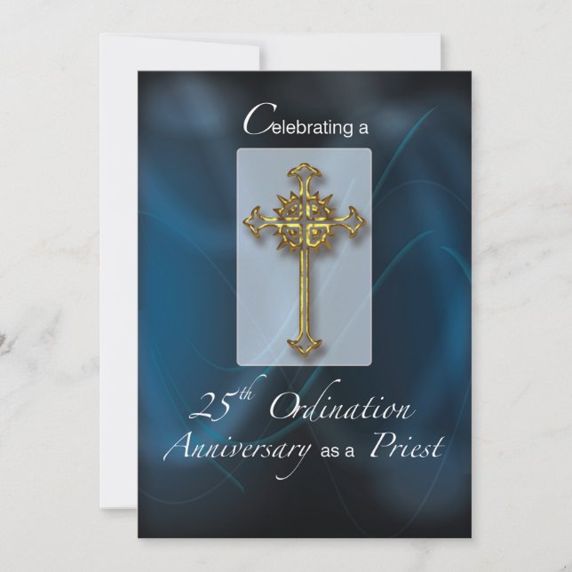 Inbjudan 25:e ordningens jubileum för Priest (Framsida)