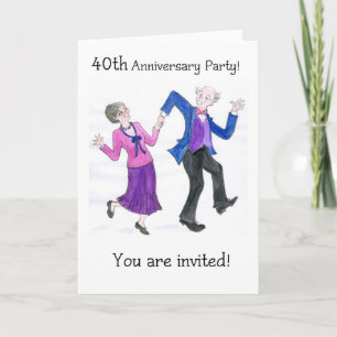 Inbjudan 40-årsjubileumsfest
