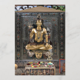 Inbjudan 5" för Lord Shiva Hinduisk Tempel #2 x