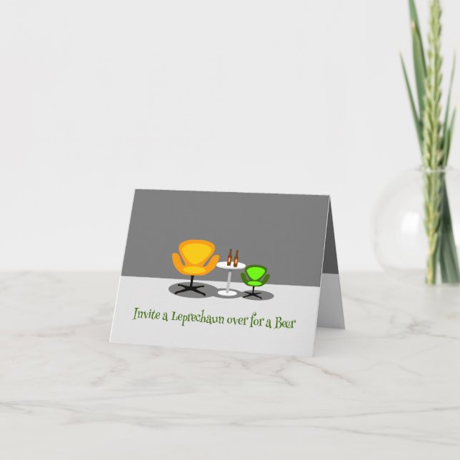 Inbjudan a Leprechaun (Framsida)