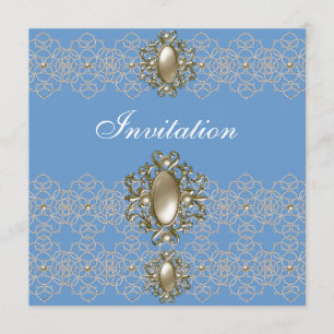 Inbjudan Alla tillfällen Art Nouveau Spets Smycke