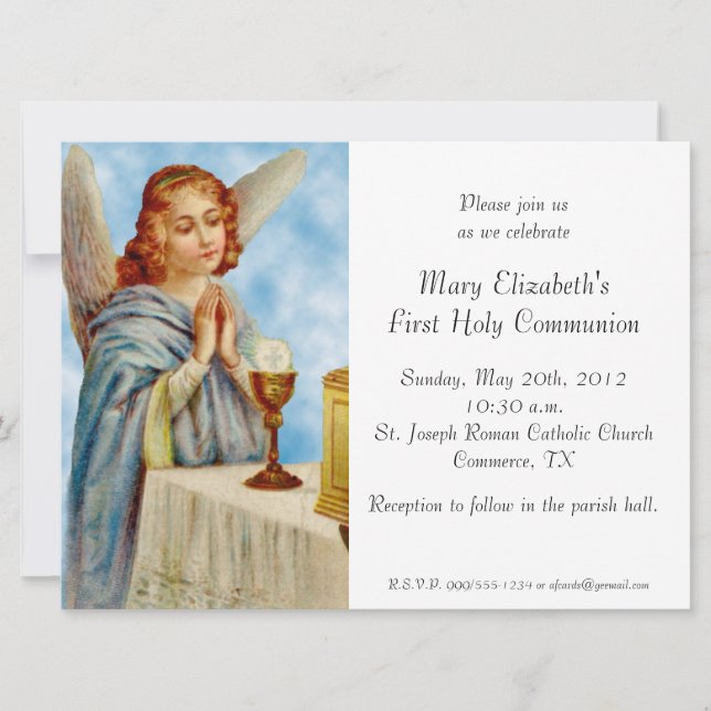 Inbjudan: Angel Ponders Inbjudningar (Framsida)