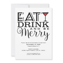 Inbjudan att äta, dricka och vara Julfest