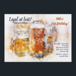 Inbjudan att bjuda in allt öl<br><div class="desc">Fira i stil med den här stiliga inbjudan till öltemat med tre glas öl. (Pix). ()Kortet är enkelt att anpassa med färg i text, teckensnitt och teckensnitt.() Inte exakt vad du tittar för? Alla våra produkter kan vara designad anpassningsbar för att uppfylla dina behov utan extra-avgifter.() Kontakta oss helt enkelt...</div>