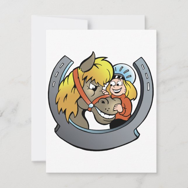 Inbjudan att bjuda in djur och hästar (Framsida)