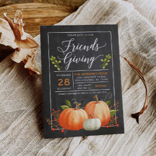 Inbjudan att bjuda in vänner - Thanksgiving middag