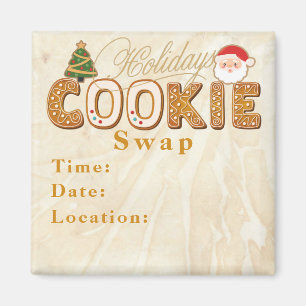 Inbjudan att byta helgdagar på cookies magnet