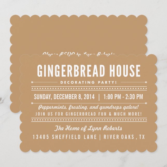 Inbjudan att dekorera grupp för spelrum (Fram/baksida)