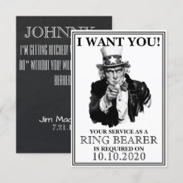 Inbjudan att Frieri Ring Bearer