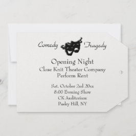 Inbjudan att öppna kvällstid för teater