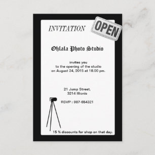 Inbjudan att öppna Photo Studio
