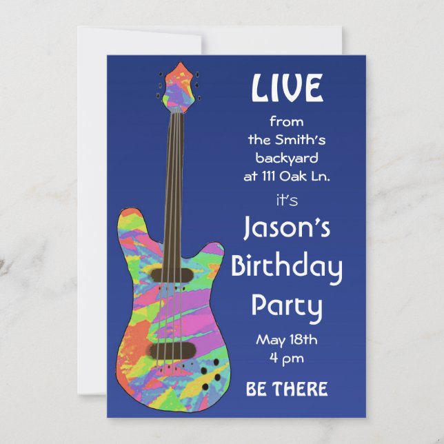 Inbjudan att Poster Anpassade i Retro-konsert (Framsida)