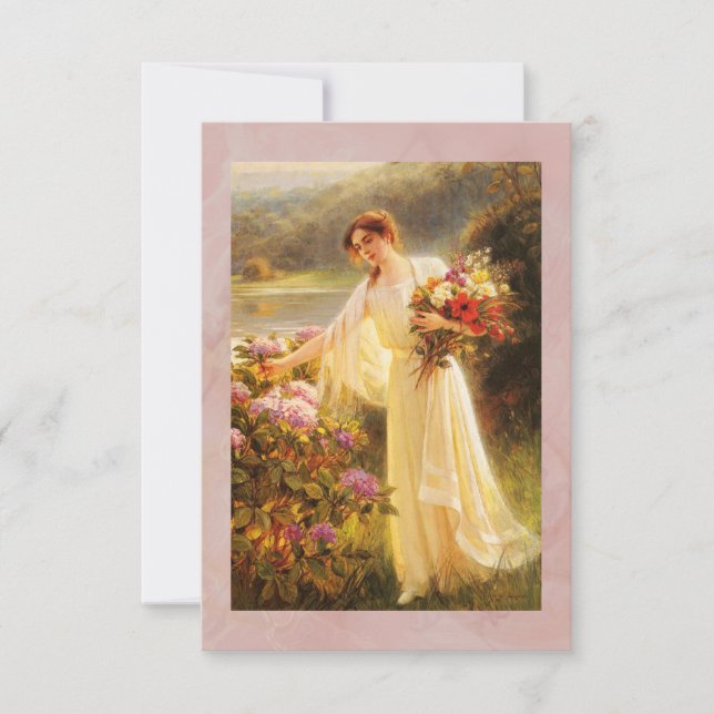 Inbjudan att samla in blommor från Garden-partiet (Framsida)