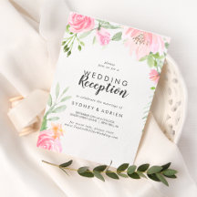 Inbjudan att ta emot endast Vår Peony Wedding