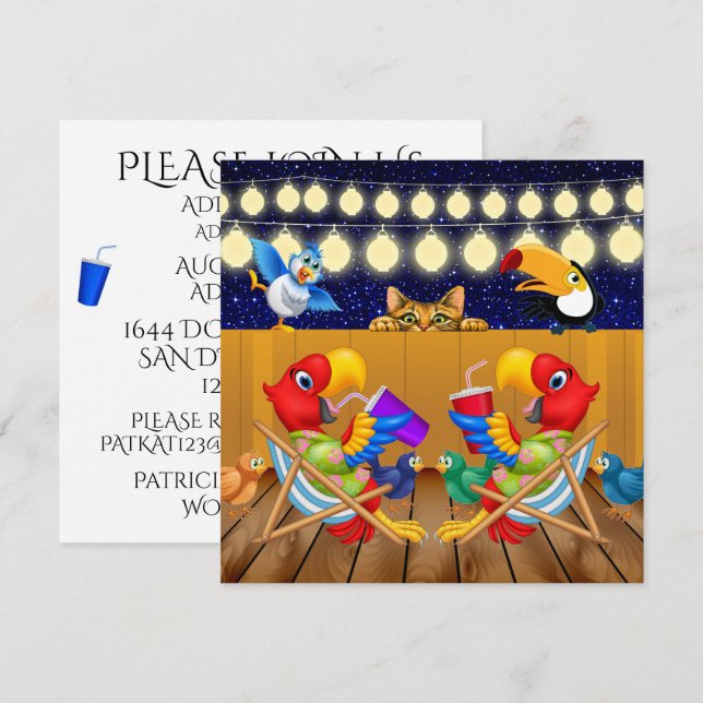 Inbjudan att träffas (Fram/baksida)