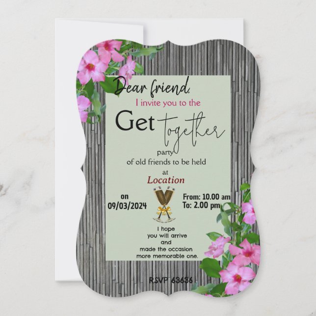 Inbjudan att träffas (Framsida)