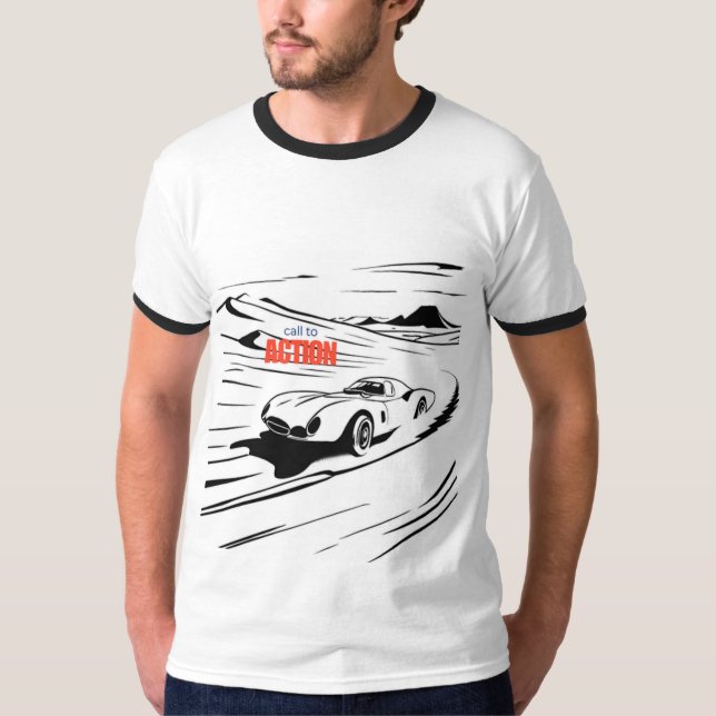 Inbjudan att vidta åtgärder t shirt (Framsida)