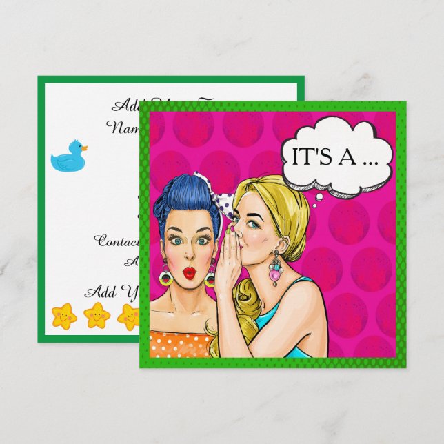 Inbjudan att visa gender (Fram/baksida)