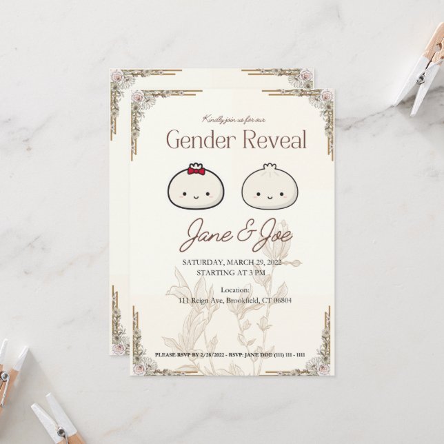 Inbjudan att visa gender (Fram/Back In Situ)