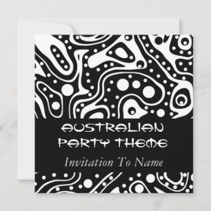 Inbjudan Australiensisk Fest Tema Var En Aussie