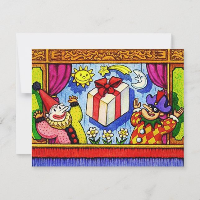 INBJUDAN AV ROLIGT PÖVET PARTY THEMDAY INBJUDAN (Framsida)