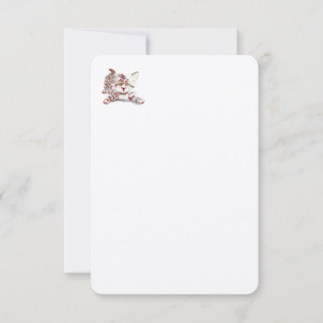 Inbjudan: Baby Kitten Inbjudningar (Framsida)