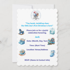 Inbjudan - Baby:s första inbjudan till julfest