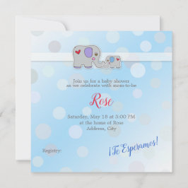 Inbjudan - Baby Shower - Baby Boy
