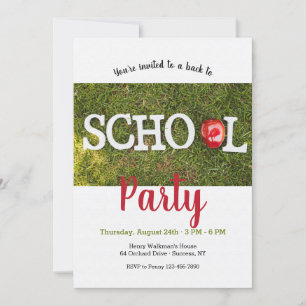 Inbjudan back to school Party 2