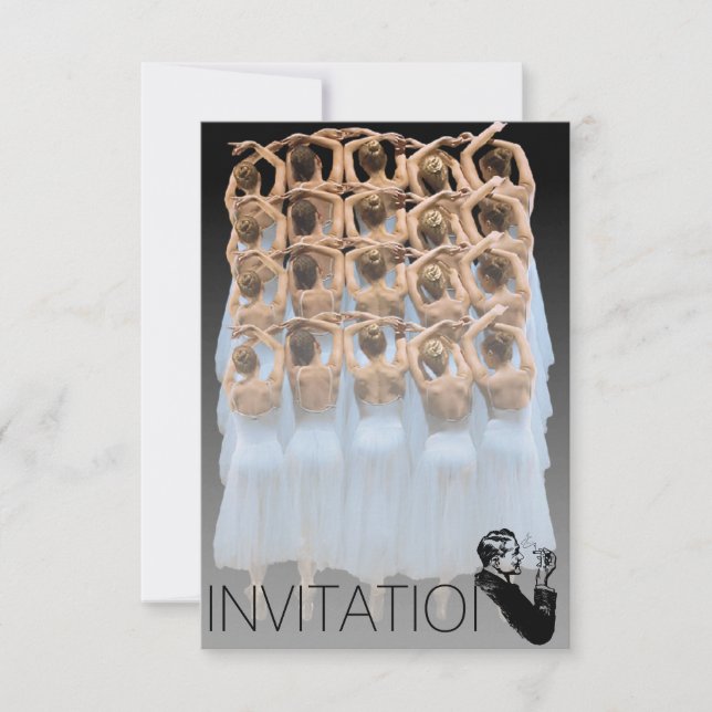 Inbjudan Balet Boll Gentelmen (Framsida)