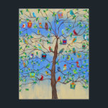 Inbjudan Bar Mitzvah Bröllop Livets Träd Fåglar<br><div class="desc">Originalkonst av mexikansk folkkonstnär Kerri Ambrosino</div>