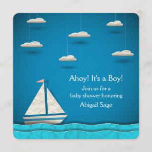 Inbjudan ~ Boys till babybåten Nautisk sjö