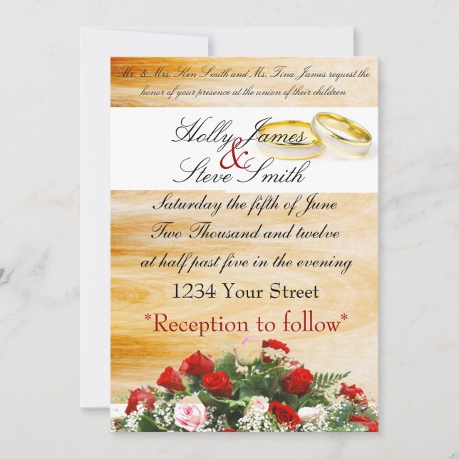 Inbjudan bröllop 2 (Framsida)