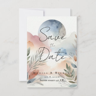 Inbjudan Bröllop akvarell