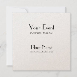 Inbjudan Champagne Shimmer Papper 5.25x5.25