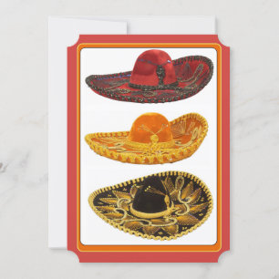 Inbjudan Cinco De Mayo-fest Sombreros