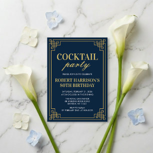 Inbjudan Cocktailfest Flottan Guld 80-årsdag