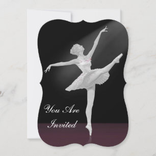 Inbjudan, Dance Skäl, Ballerina Inbjudningar