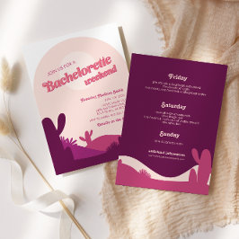 Inbjudan Desert Sunset Bachelorette Helg