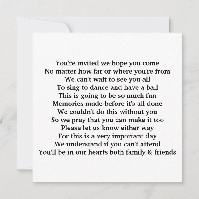 Inbjudan dikt (Framsida)