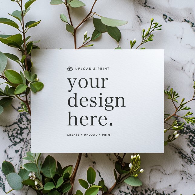 Inbjudan Din design uppladdning 13 cm x 18 cm (Versatile invitation for business, events, weddings, special occasions & more!)