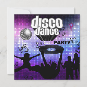 Inbjudan Disco Dansfest Retro