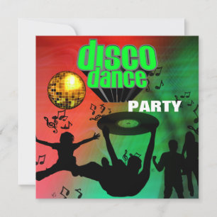 Inbjudan Disco Dansfest Retro