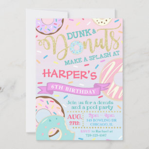 Inbjudan Donut Bassäng till sändare och donuts