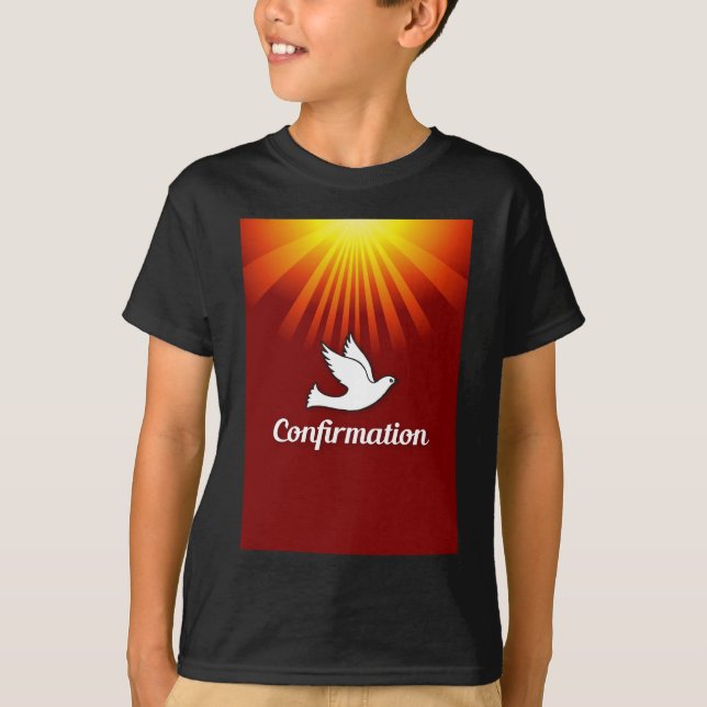 Inbjudan Dotter Konfirmation Personlig, Beställ Tee Shirt (Framsida)