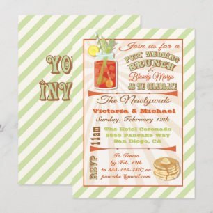 Inbjudan efter Bröllop Brunch och Bloody Marys
