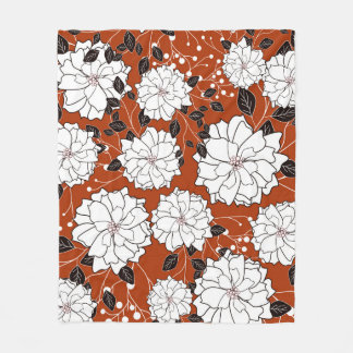 Inbjudan eller bröllop-kort med abstrakt blommigt  fleecefilt