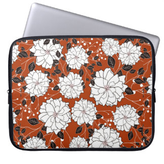 Inbjudan eller bröllop-kort med abstrakt blommigt  laptop fodral